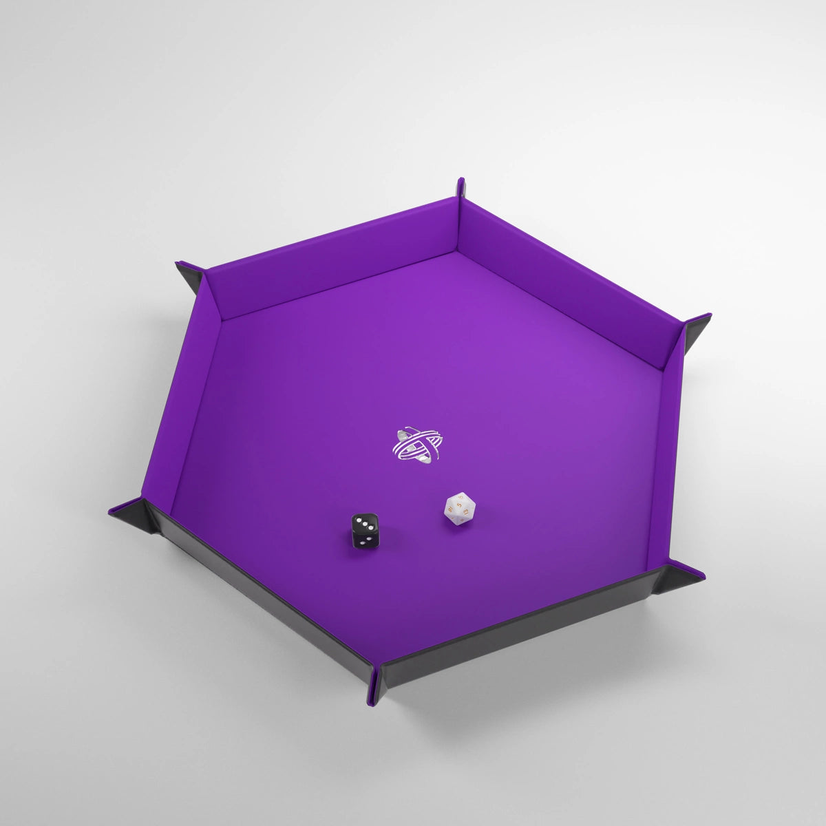 Gamegenic - Magnetic Dice Tray Hexagonal - Purple Black
