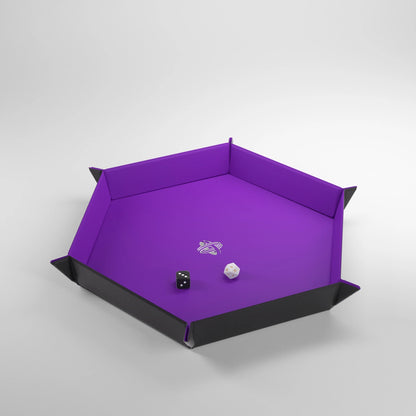 Gamegenic - Magnetic Dice Tray Hexagonal - Purple Black