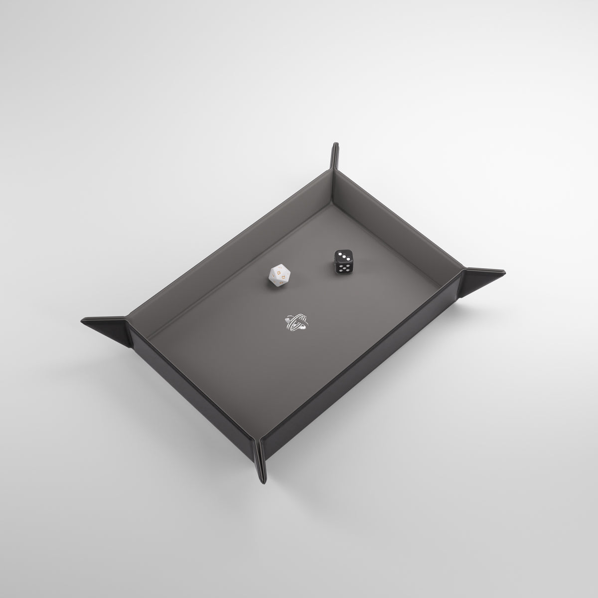 Gamegenic - Magnetic Dice Tray Rectangular Black/Gray