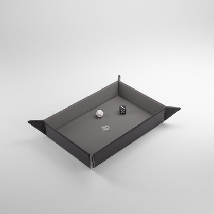 Gamegenic - Magnetic Dice Tray Rectangular Black/Gray
