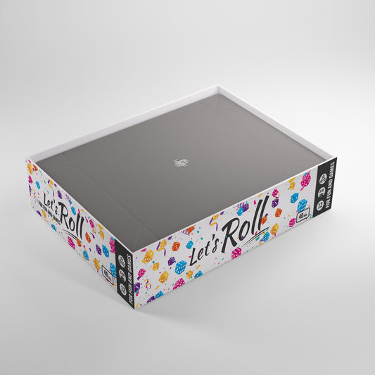 Gamegenic - Magnetic Dice Tray Rectangular Black/Gray