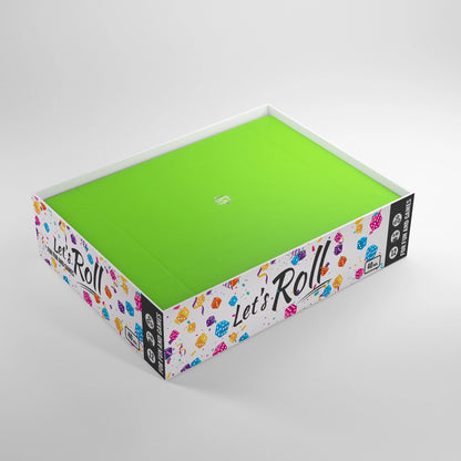 Gamegenic - Magnetic Dice Tray Rectangular Black/Green