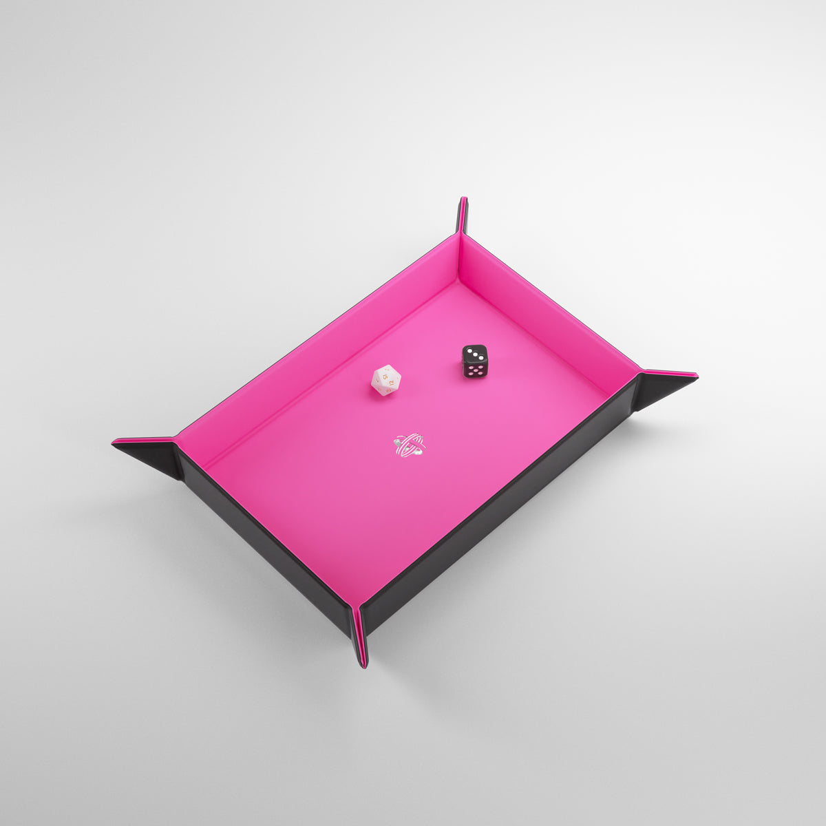 Gamegenic - Magnetic Dice Tray Rectangular Black/Pink