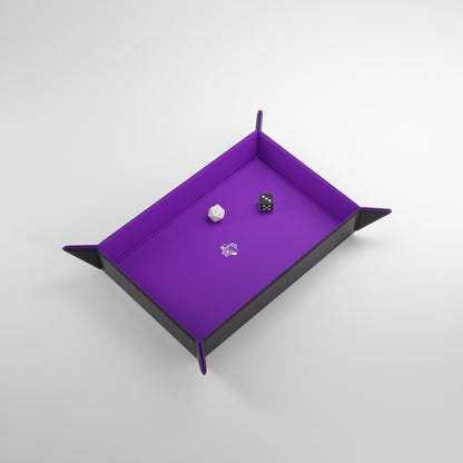 Gamegenic - Magnetic Dice Tray Rectangular Black/Purple