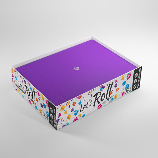 Gamegenic - Magnetic Dice Tray Rectangular Black/Purple