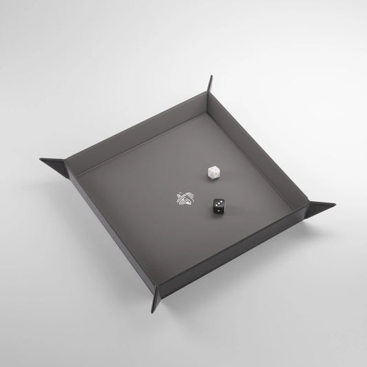 Gamegenic - Magnetic Dice Tray Square Black/Gray
