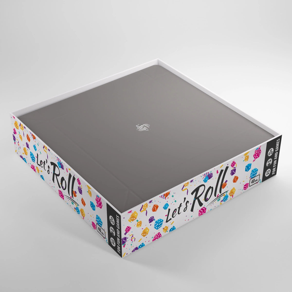 Gamegenic - Magnetic Dice Tray Square Black/Gray