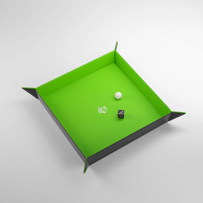 Gamegenic - Magnetic Dice Tray Square Black/Green
