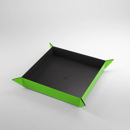 Gamegenic - Magnetic Dice Tray Square Black/Green