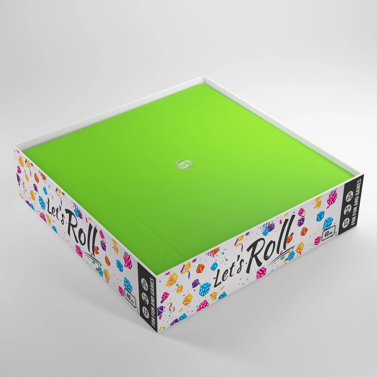 Gamegenic - Magnetic Dice Tray Square Black/Green