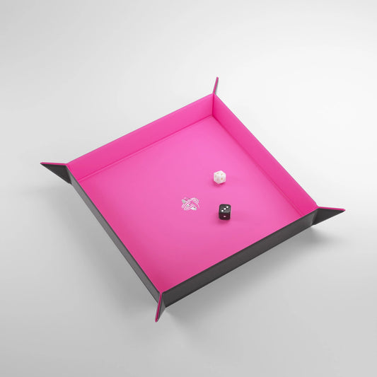 Gamegenic - Magnetic Dice Tray Square Black/Pink