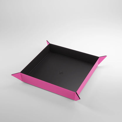 Gamegenic - Magnetic Dice Tray Square Black/Pink