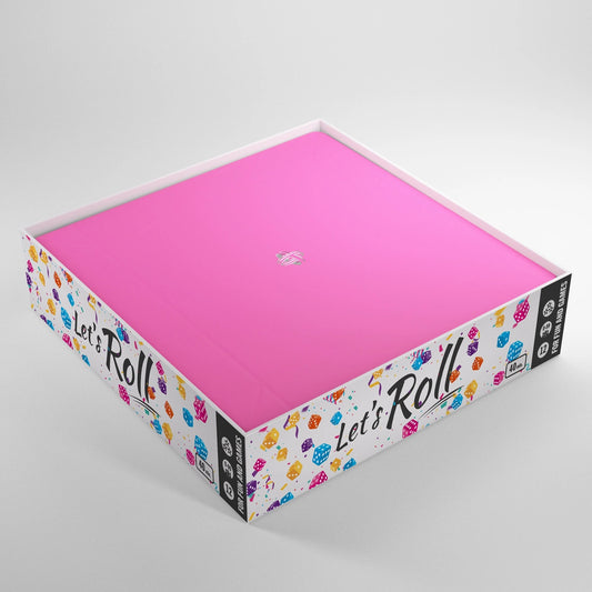 Gamegenic - Magnetic Dice Tray Square Black/Pink