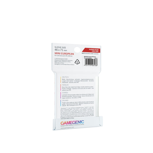 Gamegenic - Board Game Sleeves (50) - Mini European