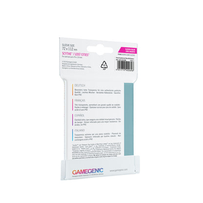 Gamegenic - Scythe/Lost Cities Sleeves 72 x 112 mm - Clear (60 Sleeves)