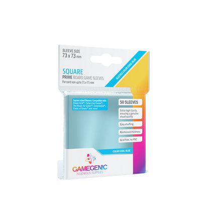 Gamegenic - Square-Sized Sleeves 71 x 71 mm - Clear (50 Sleeves)