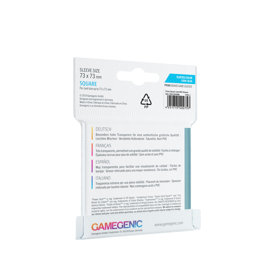 Gamegenic - Square-Sized Sleeves 71 x 71 mm - Clear (50 Sleeves)
