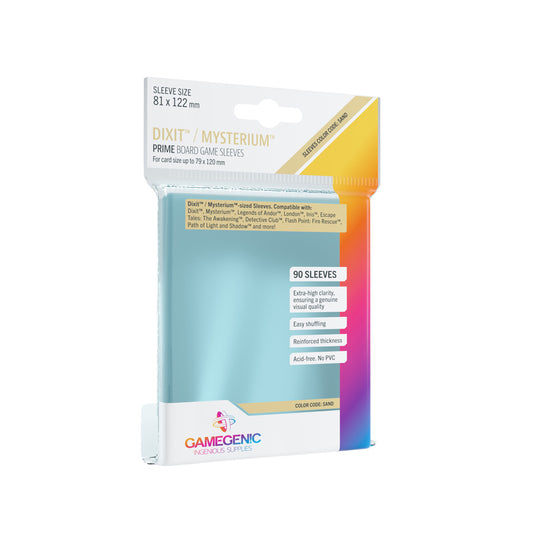 Gamegenic - Dixit Sleeves 81 x 122 mm - Clear (90 Sleeves)