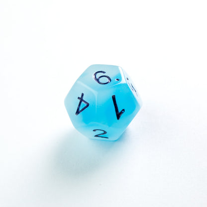 Glow Series - Icy Crumbs - RPG Dice Set (7 pcs)