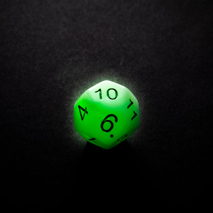 Glow Series - Toxic Stones - RPG Dice Set (7 pcs)