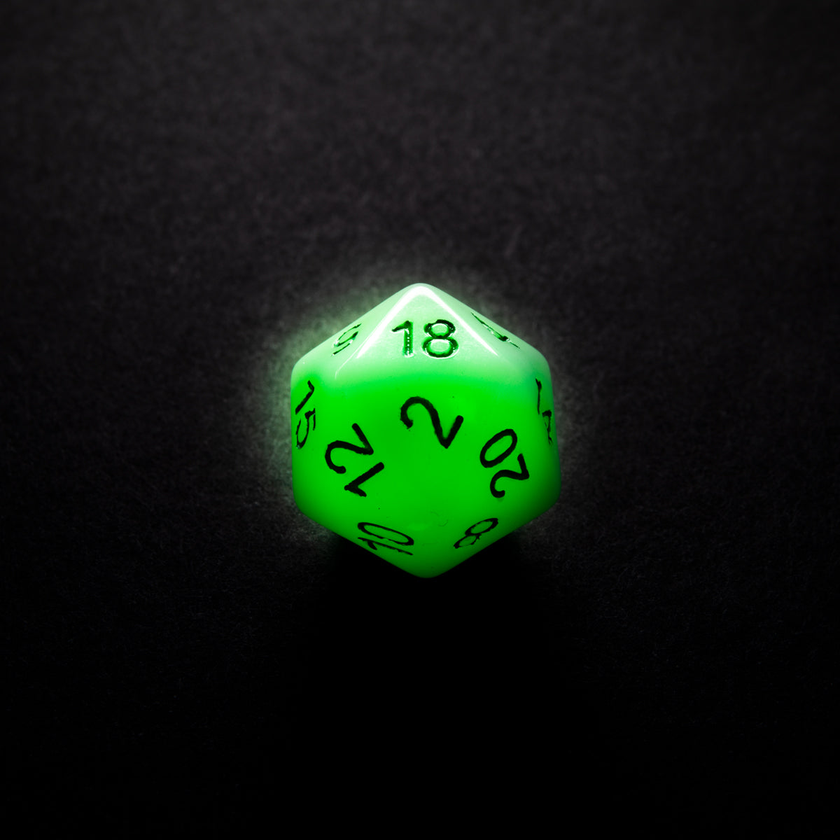 Glow Series - Toxic Stones - RPG Dice Set (7 pcs)