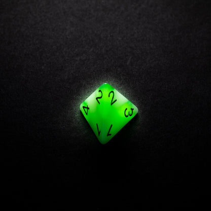 Glow Series - Toxic Stones - RPG Dice Set (7 pcs)