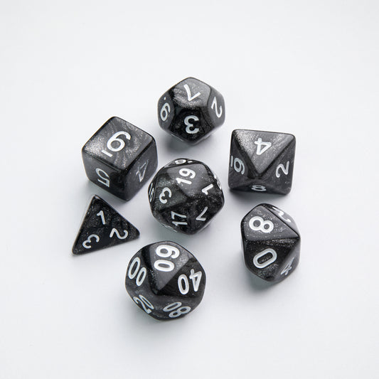 Gamegenic - Galaxy Series - Moon - RPG Dice Set (7pcs)