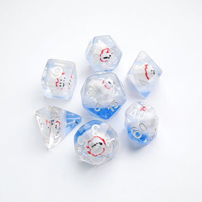 Embraced Series - Polar Bear - RPG Dice Set (7pcs)