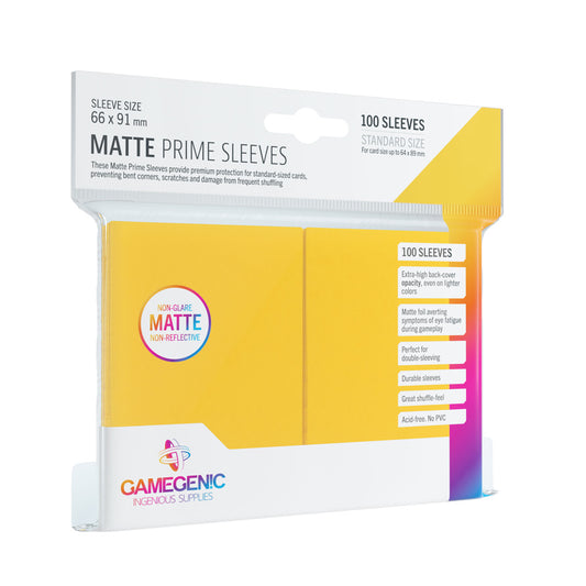 Prime Sleeves Yellow (100 Sleeves)