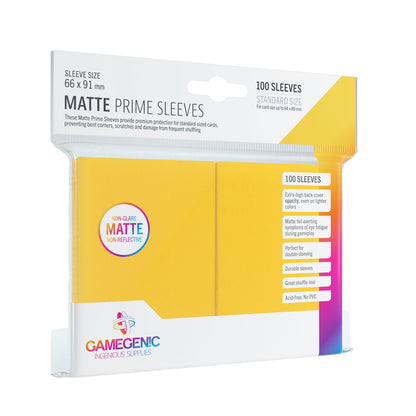Prime Sleeves Yellow (100 Sleeves)