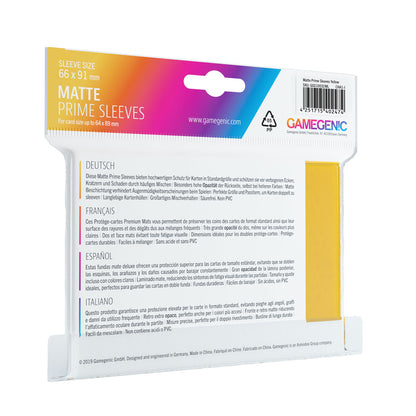 Prime Sleeves Yellow (100 Sleeves)