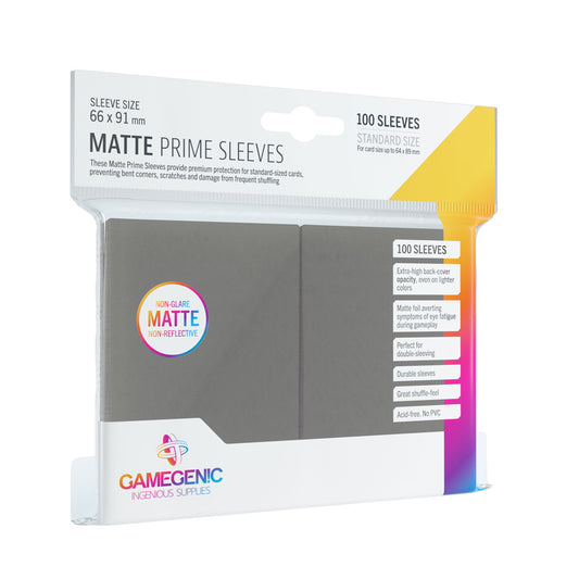Prime Sleeves Dark Gray (100 Sleeves)