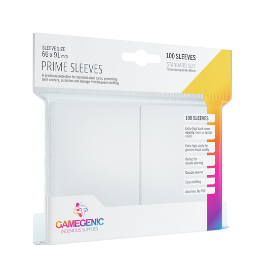 Gamegenic - Prime Sleeves White (100 Sleeves)