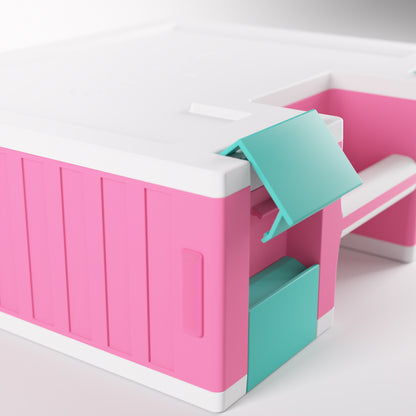 Gamegenic - Game Castle Pink/White/Teal