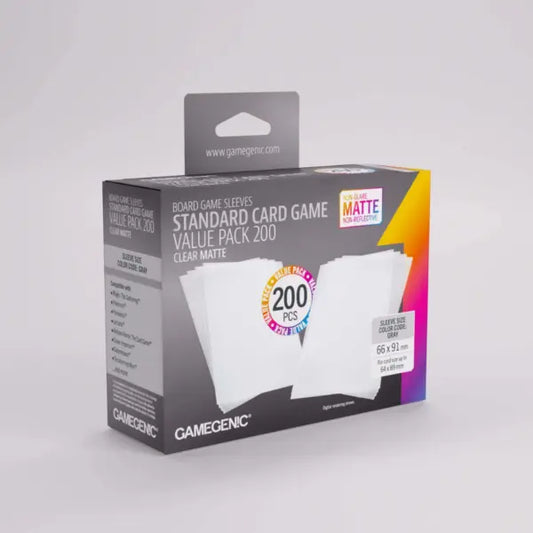 Gamegenic - Matte Sleeves Standard Card Game-Size Value Pack 200