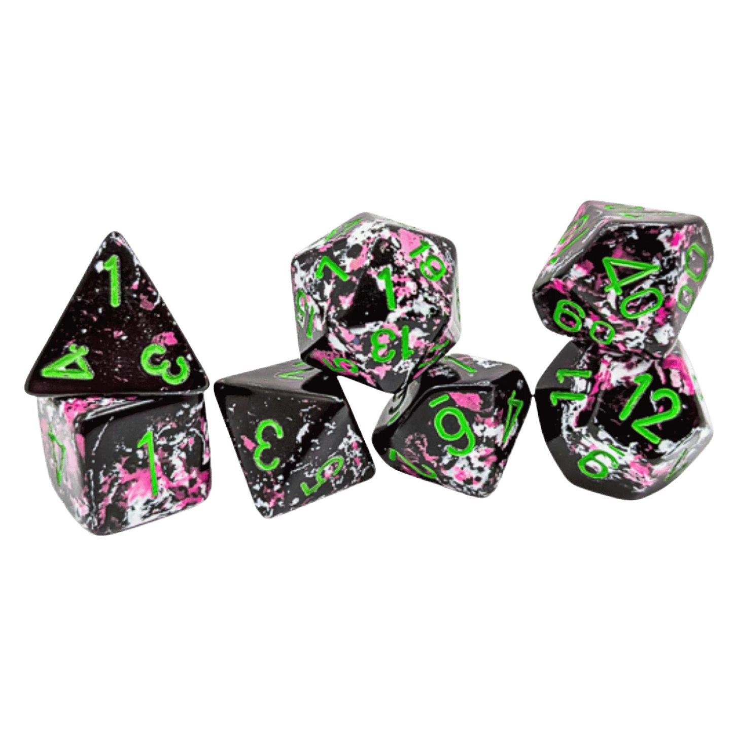 Brush Polyhedral Paintball/green 7-Die Set