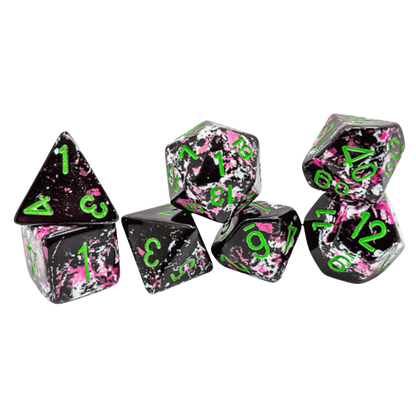 Brush Polyhedral Paintball/green 7-Die Set
