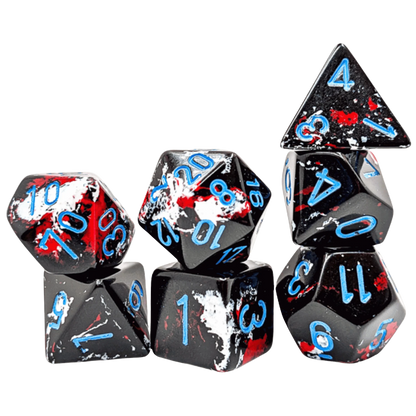 Brush Polyhedral Dark Side/blue 7-Die Set