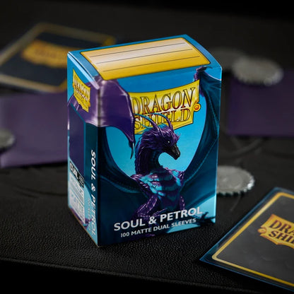 Dragon Shield - Sleeves - Standard size - Matte Dual - Soul & Petrol (100 Sleeves)