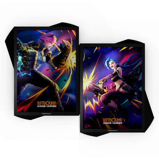 Riftbound: League of Legends TCG - Vendetta art sleeves Vi vs Jinx