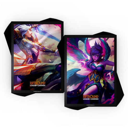 Riftbound: League of Legends TCG - Vendetta art sleeves Kayle vs Morgana