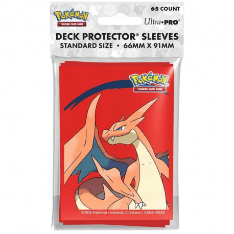 UP - Mega Charizard Y 65ct Deck Protector Sleeves for the Pokémon Trading Card Game
