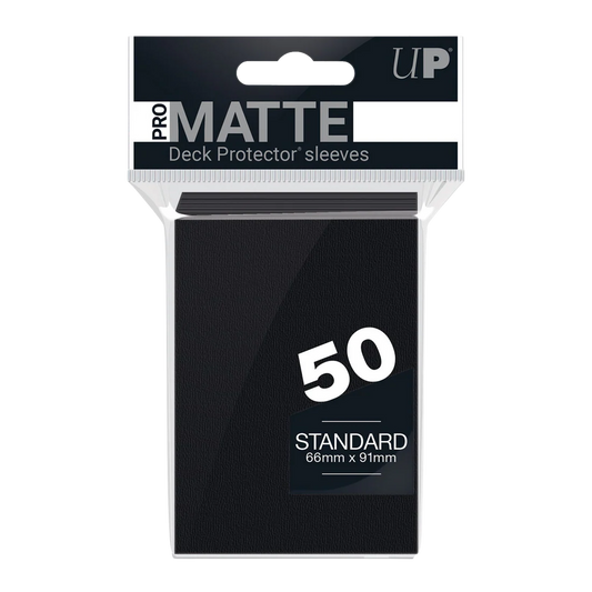 UP - Standard Sleeves - Pro-Matte - Black (50 Sleeves)