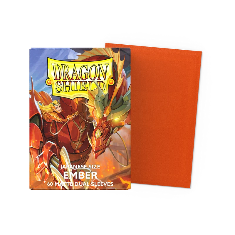 Dragon Shield - Japanese size Dual Matte Sleeves - Ember 'Alaria, Warrior Princess' (60 Sleeves)