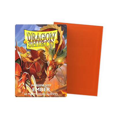 Dragon Shield - Japanese size Dual Matte Sleeves - Ember 'Alaria, Warrior Princess' (60 Sleeves)