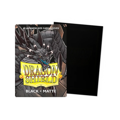 Dragon Shield - Small Sleeves - Japanese Matte Black (60 Sleeves)