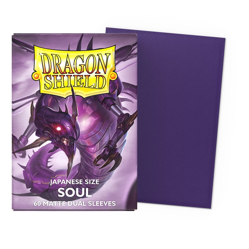 Dragon Shield - Dual Matte Japanese Size Sleeves - Metallic Purple / Soul (60 Sleeves)