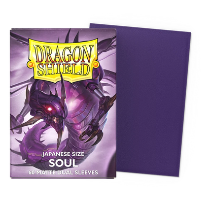 Dragon Shield - Dual Matte Japanese Size Sleeves - Metallic Purple / Soul (60 Sleeves)