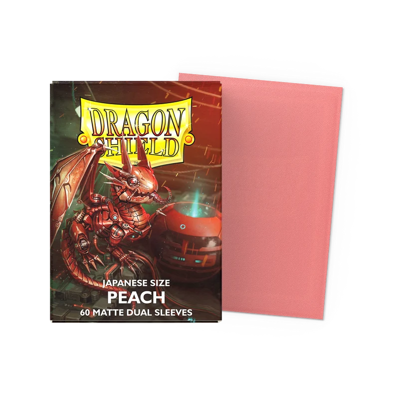Dragon Shield - Japanese size Matte Dual Sleeves - Peach Piip (60 Sleeves)