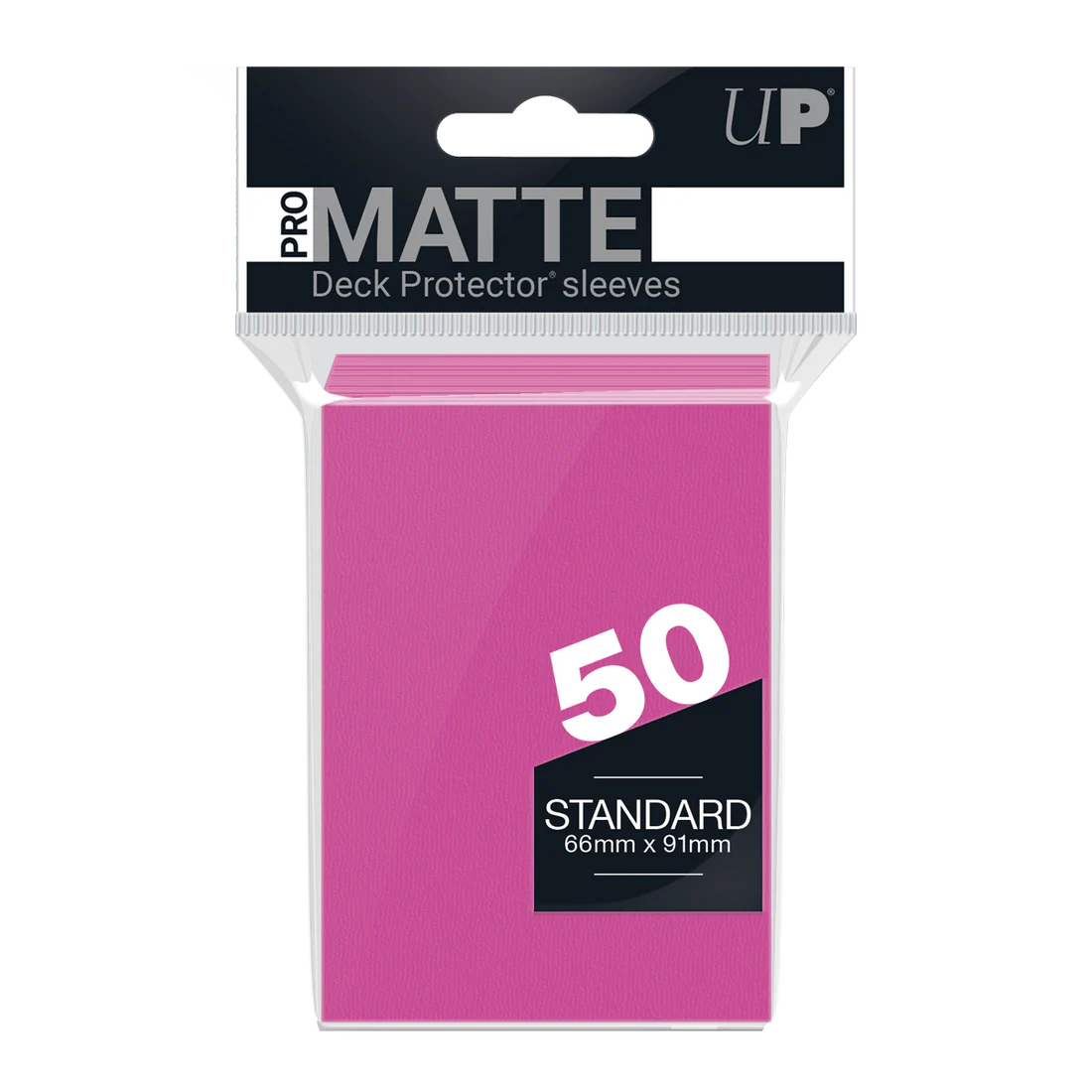 UP - Standard Sleeves - Pro-Matte - Bright Pink (50 Sleeves)